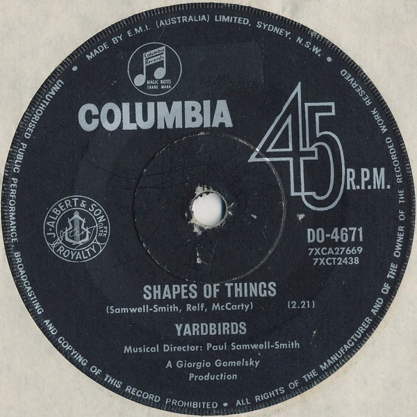 The Yardbirds – Shapes Of Things / You're A Better Man Than I