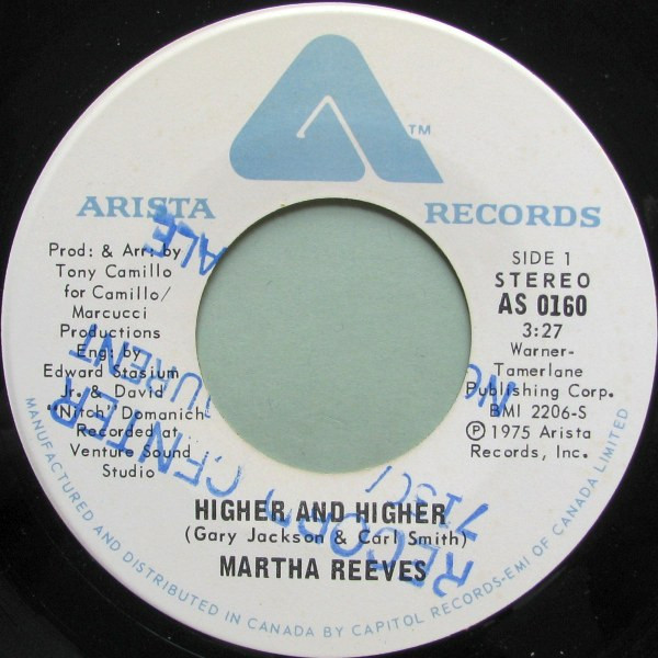 Martha Reeves – Higher And Higher / Now That We Found Love