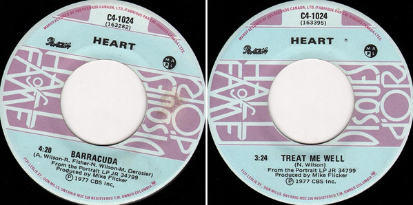 Heart – Barracuda / Treat Me Well