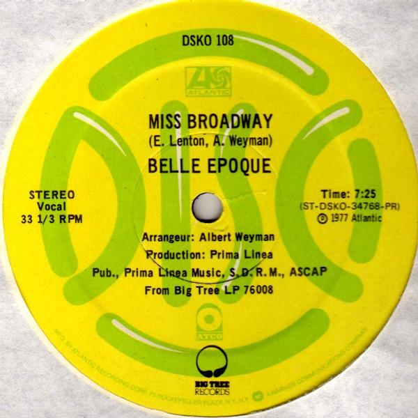Belle Epoque – Miss Broadway