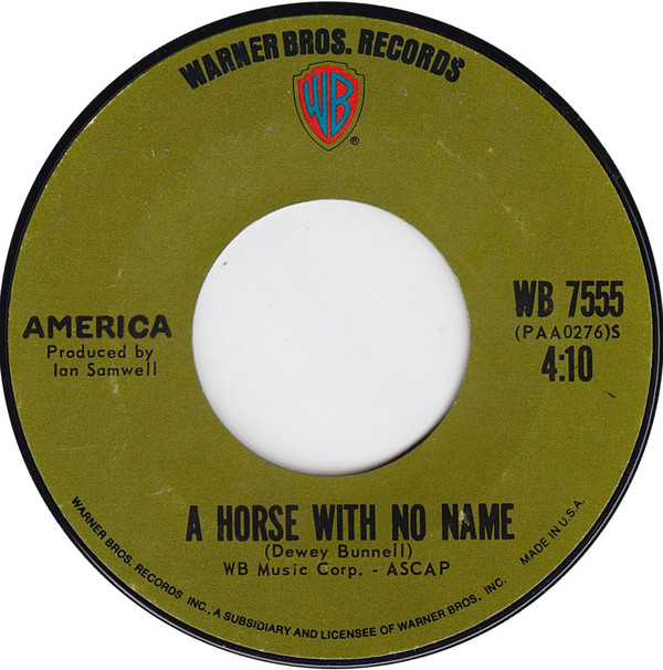 America – A Horse With No Name