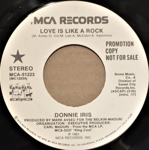Donnie Iris – Love Is Like A Rock