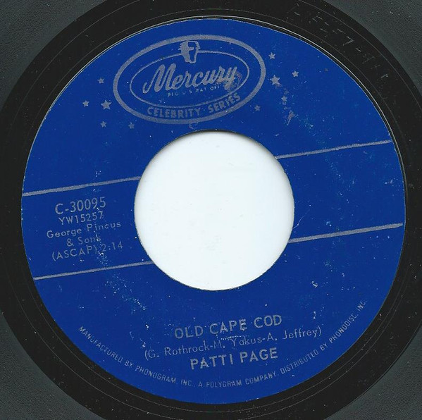 Patti Page – Old Cape Cod