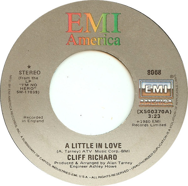 Cliff Richard – A Little In Love