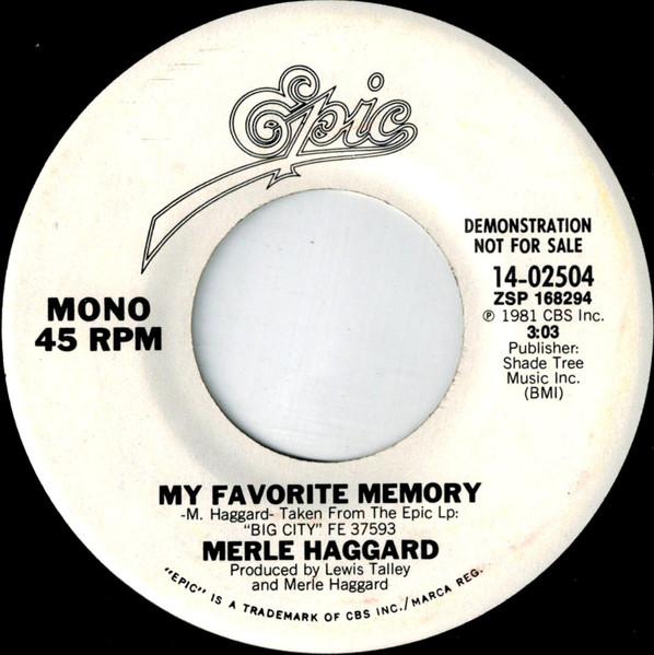 Merle Haggard – My Favorite Memory
