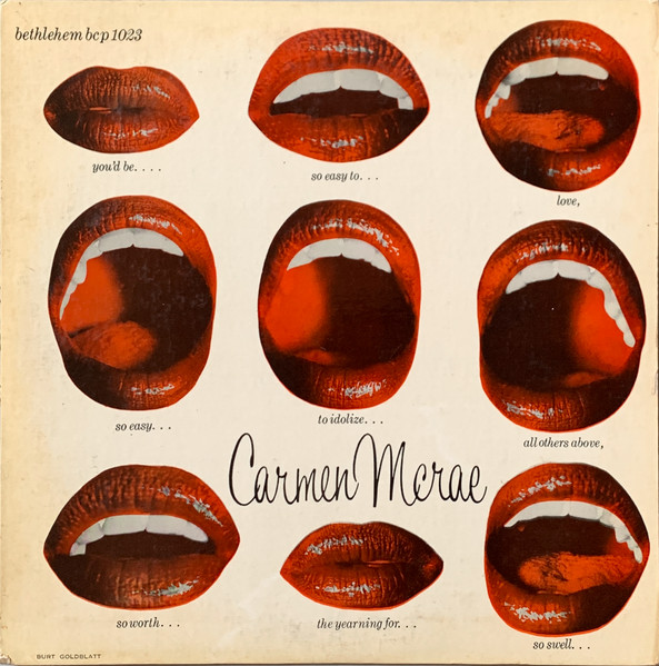 Carmen McRae with  The Mat Mathews Quartet And  The Tony Scott Quartet – Carmen McRae
