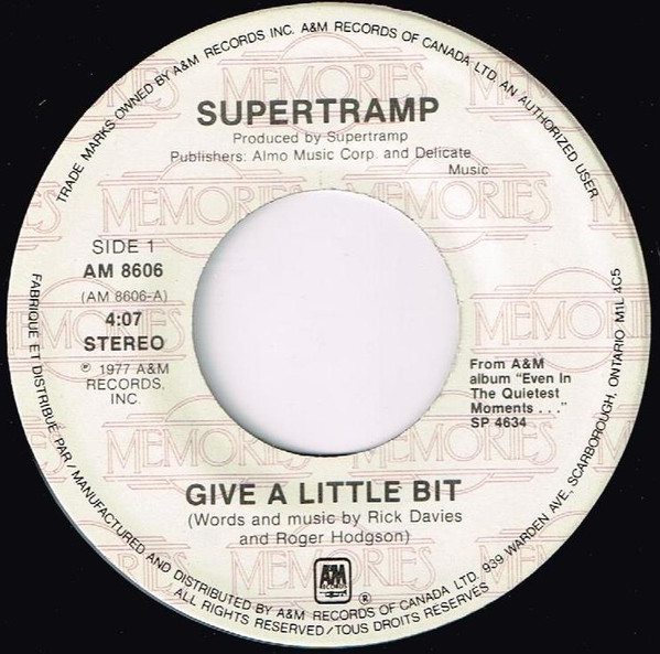 Supertramp – Give A Little Bit