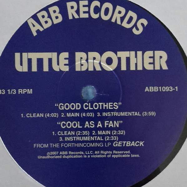 Little Brother – Good Clothes / Cool As A Fan