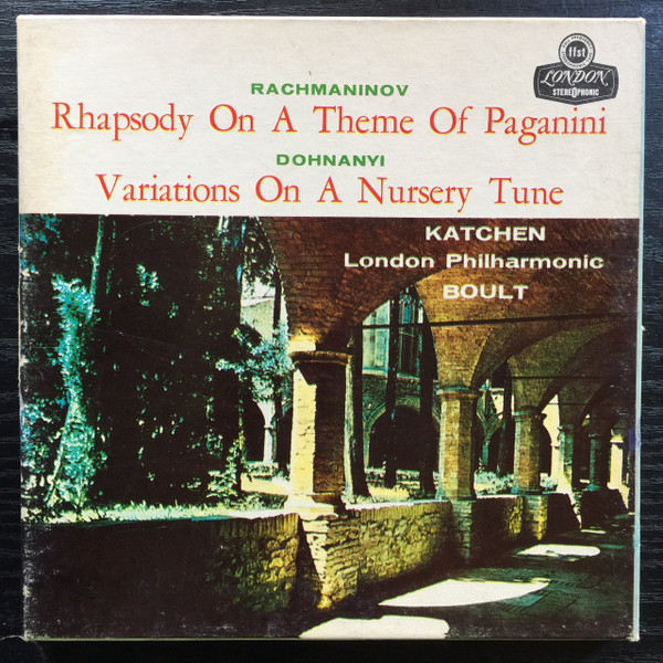Sergei Vasilyevich Rachmaninoff /  Ernst von Dohnányi,  Julius Katchen,  London Philharmonic Orchestra,  Sir Adrian Boult – Rhapsody On A Theme Of Paganini, Op. 43 / Variations On A Nursery Tune, Op. 25