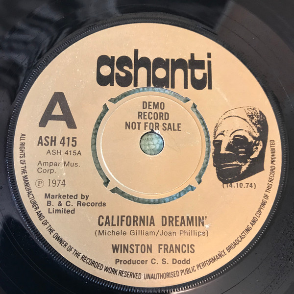 Winston Francis – California Dreamin’
