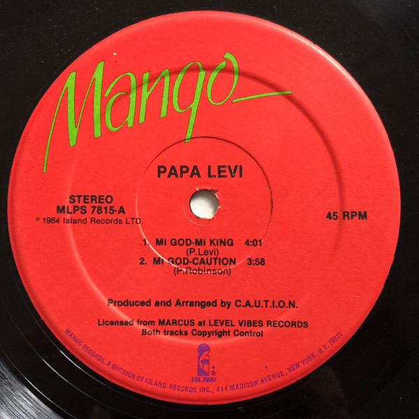 Papa Levi – Mi God-Mi King / In-A-Mi-Yard