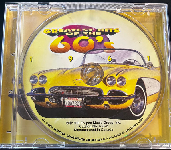 Various – Greatest Hits Of The 60's - 1961