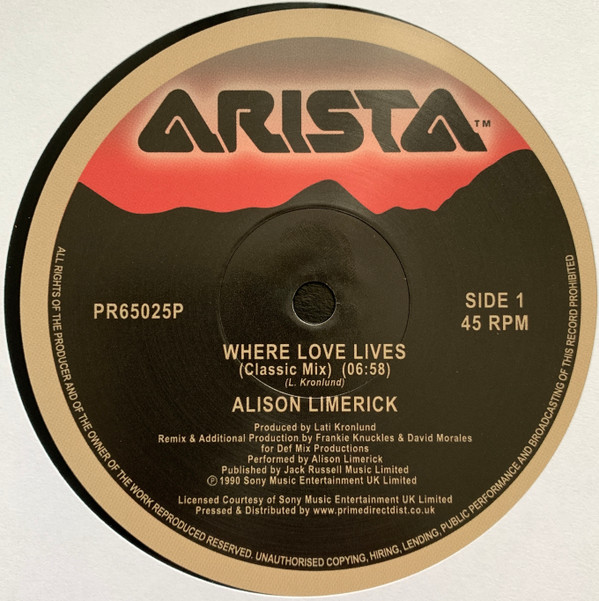 Alison Limerick – Where Love Lives