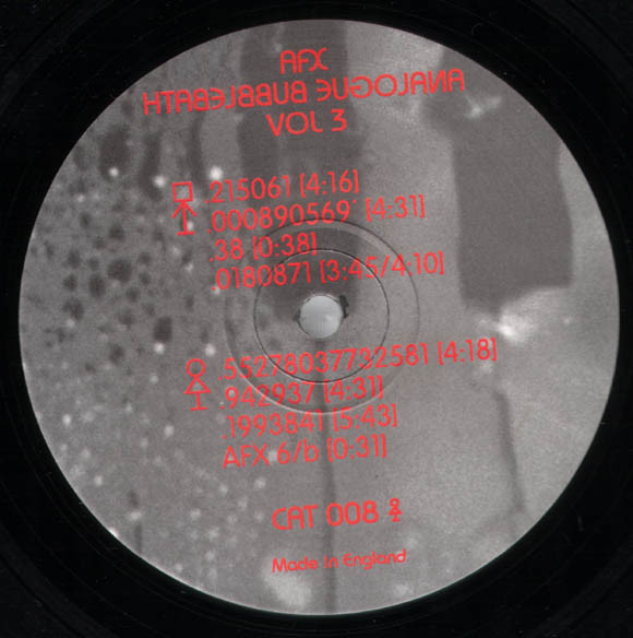 Aphex Twin – Analogue Bubblebath Vol 3