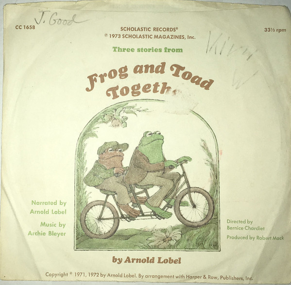 Arnold Lobel – Three Stories From Frog And Toad Together