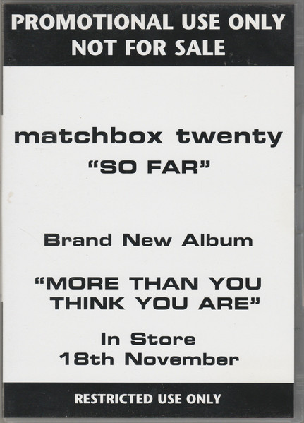 Matchbox Twenty – So Far