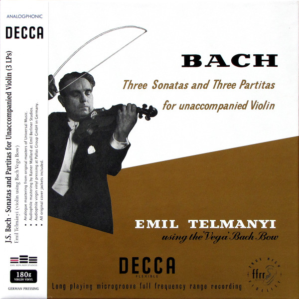 Johann Sebastian Bach, Emil Telmányi – Three Sonatas And Three Partitas For Unaccompanied Violin