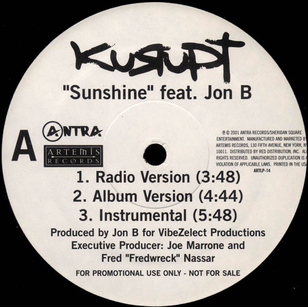 Kurupt – Sunshine / Can't Go Wrong