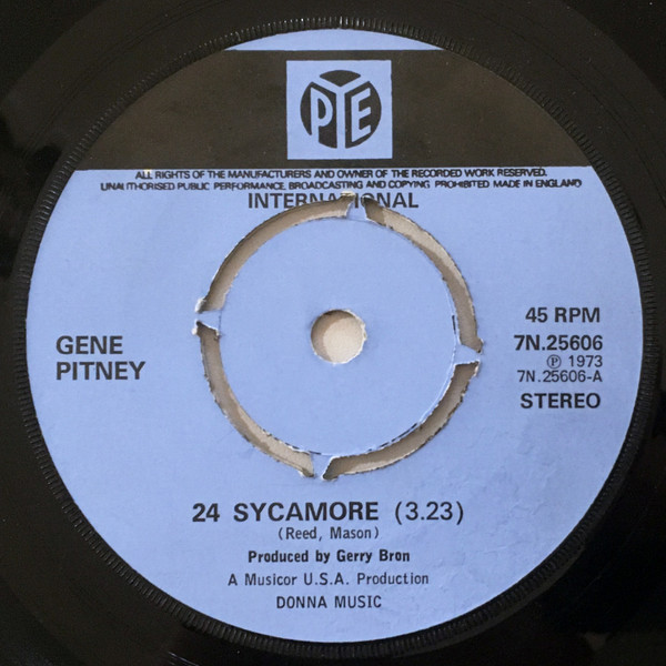 Gene Pitney – 24 Sycamore