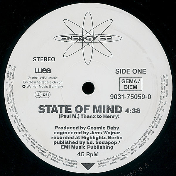 Energy 52 – State Of Mind
