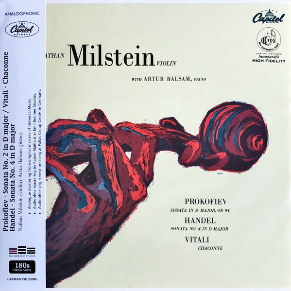 Nathan Milstein, Arthur Balsam, Sergei Prokofiev, Georg Friedrich Händel, Tomaso Antonio Vitali – Compositions For The Violin