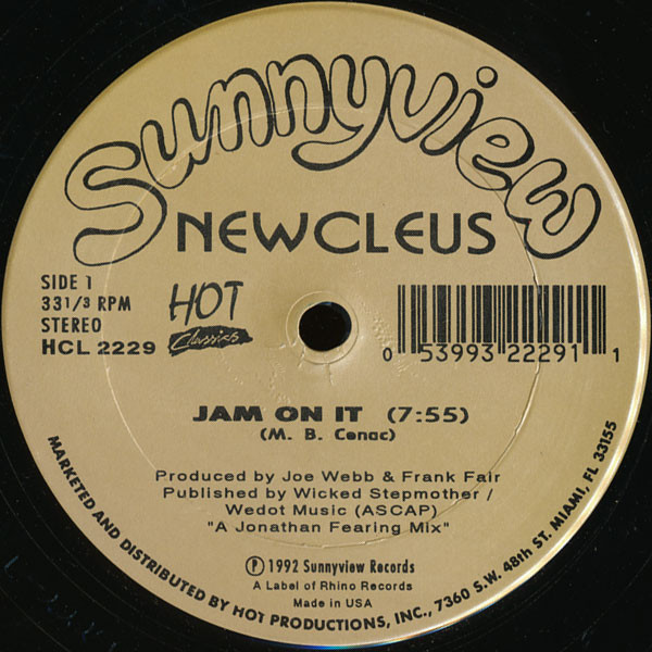 Newcleus / Extra T's – Jam On It / Ex'tra T's Boogie