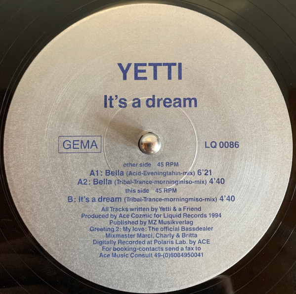 Miss Yetti – It's A Dream