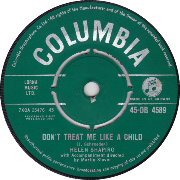 Helen Shapiro – Don't Treat Me Like A Child