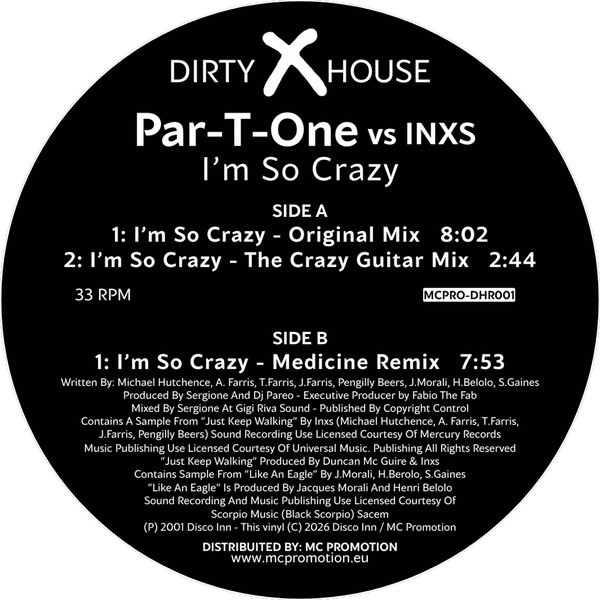 Par-T-One vs INXS – I'm So Crazy