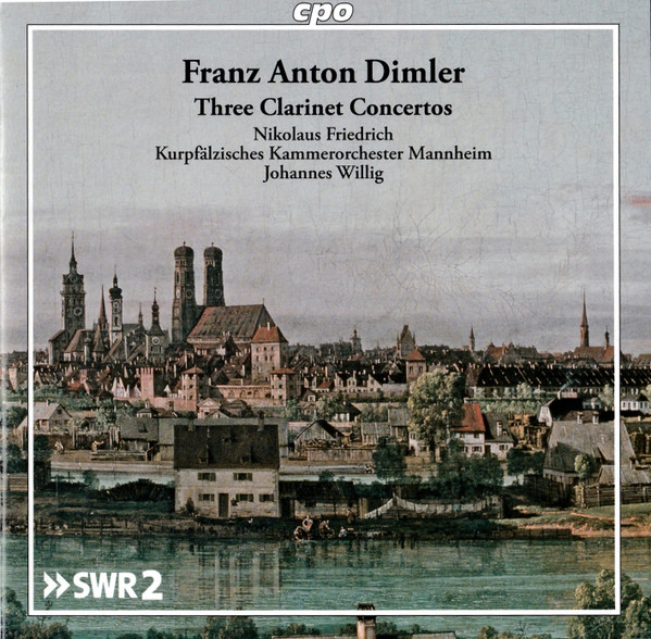 Franz Anton Dimmler - Nikolaus Friedrich, Kurpfälzisches Kammerorchester Mannheim, Johannes Willig – Three Clarinet Concertos