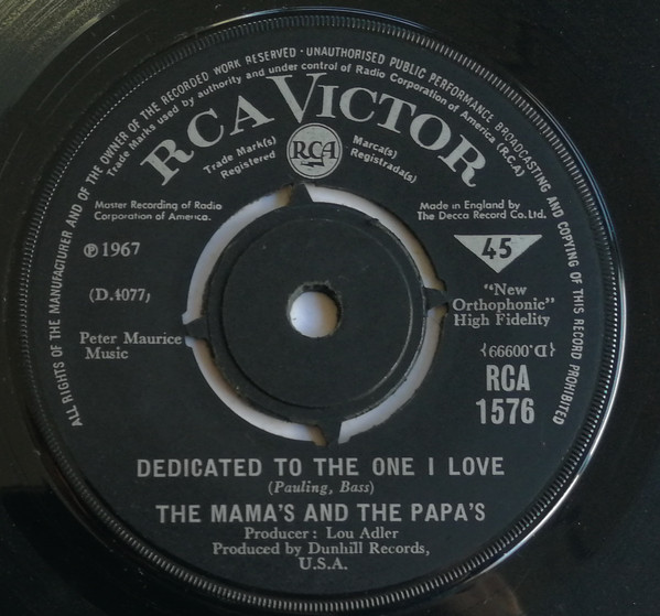 The Mamas & The Papas – Dedicated To The One I Love