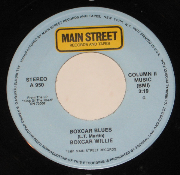 Boxcar Willie – Boxcar Blues / Don't Let The Stars Get In Your Eyes