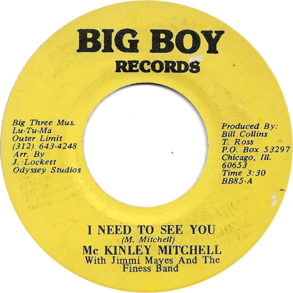 McKinley Mitchell, Jimmi Mayes And The Finess Band – I Need To See You