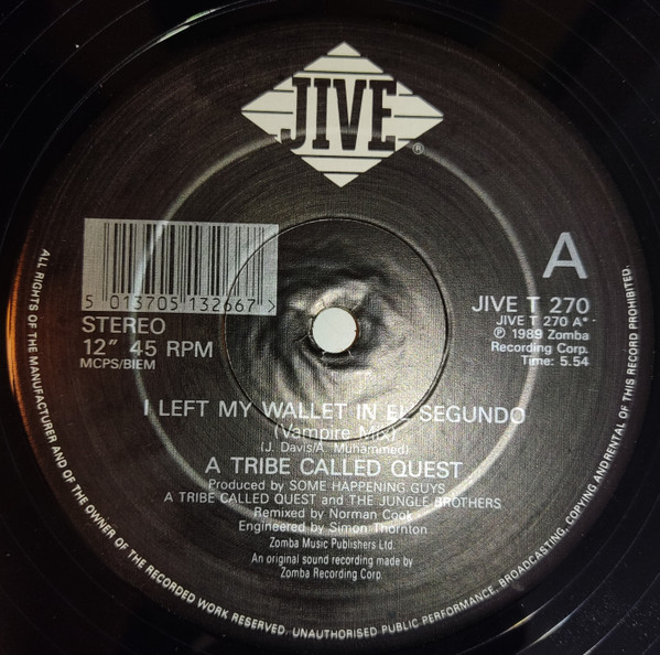 A Tribe Called Quest – I Left My Wallet In El Segundo
