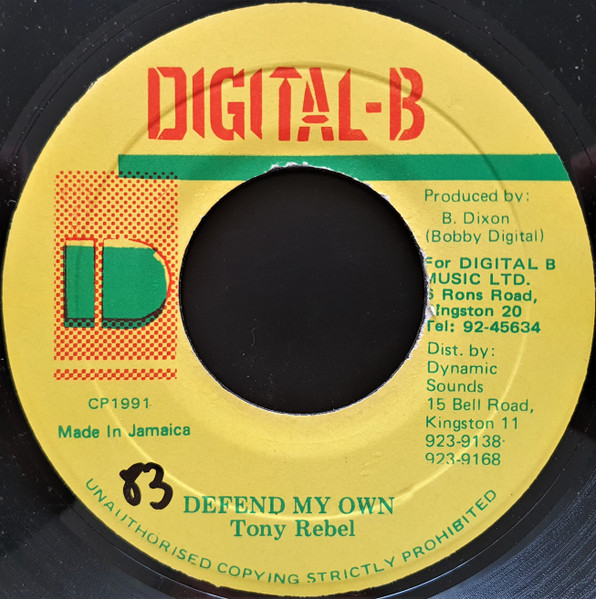 Tony Rebel – Defend My Own