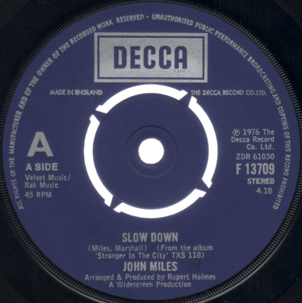 John Miles – Slow Down