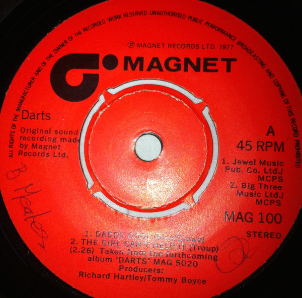 Darts – Daddy Cool / The Girl Can't Help It