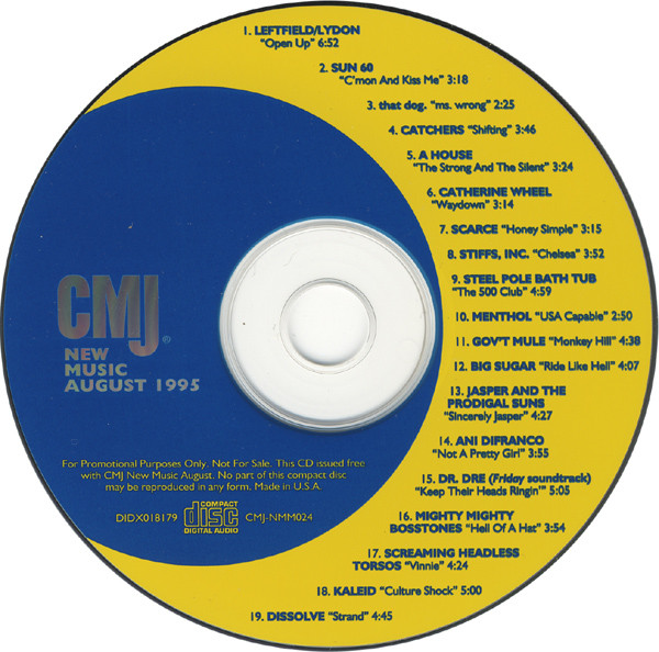 Various – CMJ New Music Monthly Volume 24 August 1995